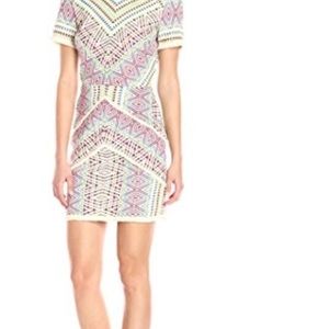 Adelyn Rae Dress Medium Jaylene Jacquard Fringe Ba